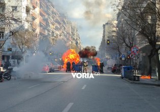 Μεγάλη συγκέντρωση για τα Τέμπη στη Θεσσαλονίκη – Επεισόδια κατά τη διάρκεια της πορείας