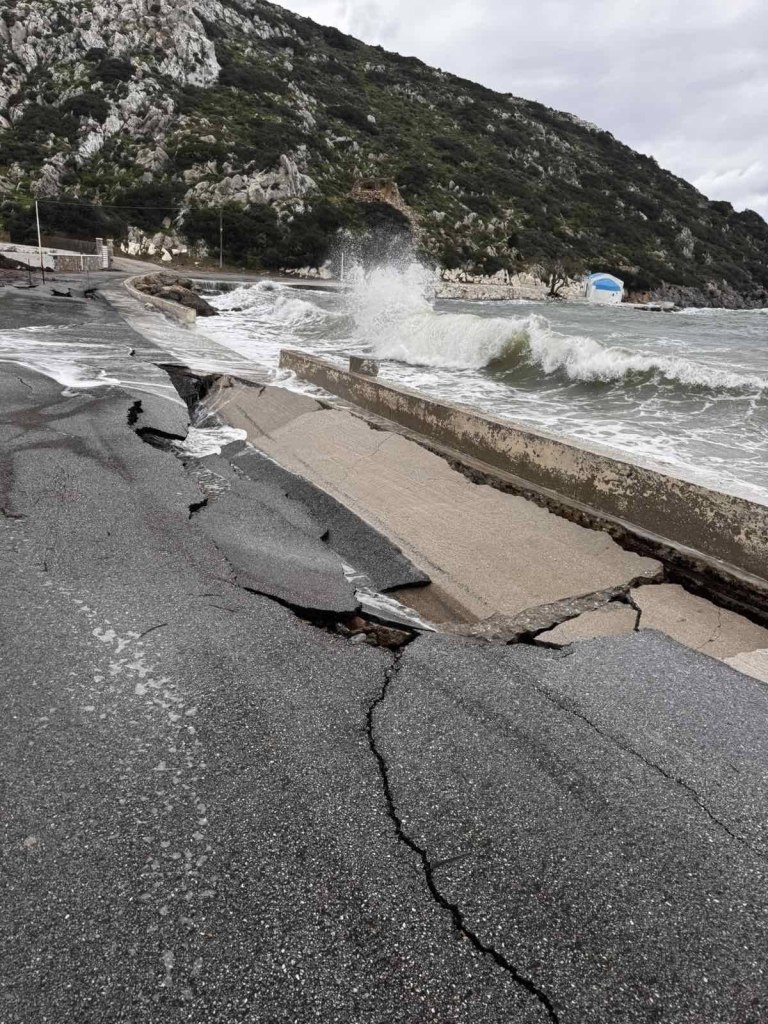 Τεράστιες ζημιές στη Λέρο από τα έντονα καιρικά φαινόμενα