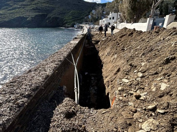 Αγώνας δρόμου του Δήμου Άνδρου για την αποκατάσταση των ζημιών από έντονο καιρικό φαινόμενο