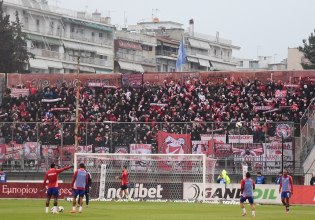 Ολυμπιακός: Θερμή υποδοχή στην αποστολή του στις Σέρρες (vid)