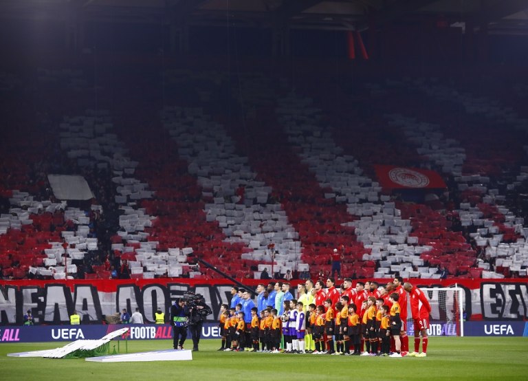 Ολυμπιακός: Η φανταστική η ατμόσφαιρα  με τη Λεβερκούζεν και το εντυπωσιακό κορεό! (pics+vid)