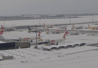 Αυστρία: Ακυρώθηκαν πτήσεις στο αεροδρόμιο της Βιέννης λόγω έντονων χιονοπτώσεων
