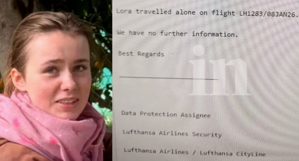 Λόρα:  Στο φως το εισιτήριο της 16χρονης και η επιβεβαίωση από τη Lufthansa ότι πέταξε μόνη της για Γερμανία
