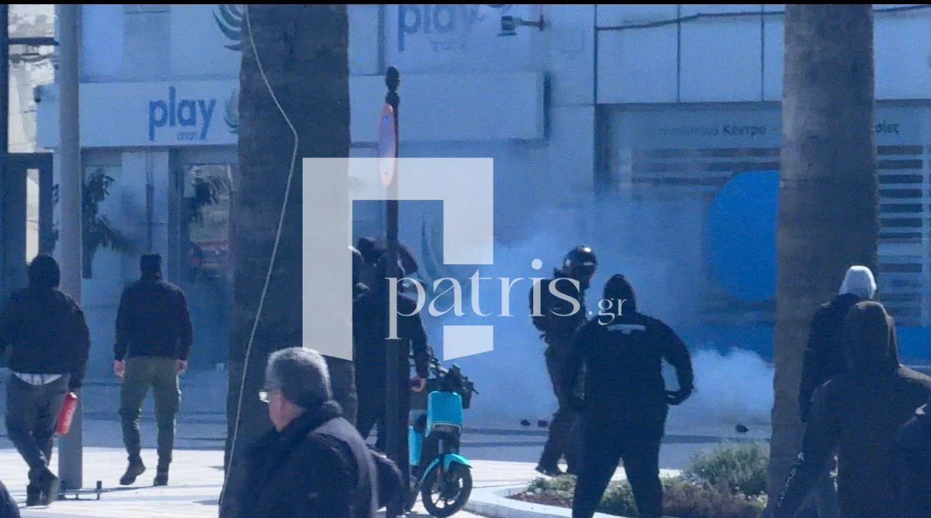 Τέμπη: Επεισόδια στο Ηράκλειο μετά την πορεία