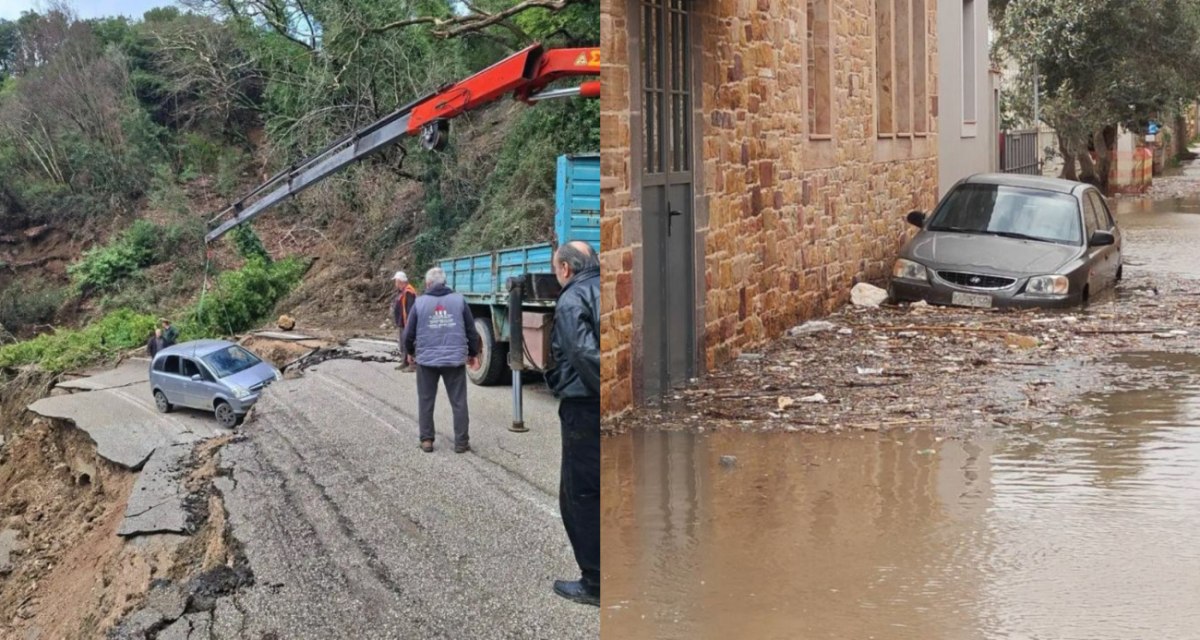 Κακοκαιρία: «Στο έλεος» της κακοκαιρίας βρέθηκε η χώρα – Καθιζήσεις, κατολισθήσεις και πλημμύρες