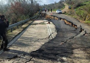 Καθίζηση στην Πατρών – Τριπόλεως στο ύψος της Δίβρης