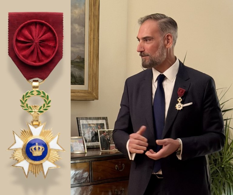 UCB: Αξιωματικός του Τάγματος του Στέμματος του Βελγίου ο Λεωνίδας Ισσόπουλος