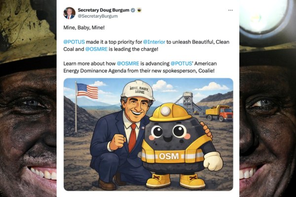 «Εξόρυσσε μωρό μου, εξόρυσσε»: Ο Coalie, η μασκότ του άνθρακα, έγινε το απόλυτο viral φιάσκο του Λευκού Οίκου