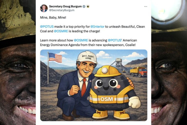 «Εξόρυσσε μωρό μου, εξόρυσσε»: Ο Coalie, η μασκότ του άνθρακα, έγινε το απόλυτο viral φιάσκο του Λευκού Οίκου