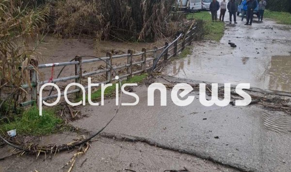 Έσπασε η γέφυρα του Ενιπέα μετά την κακοκαιρία – Αποκομμένες δέκα οικογένειες