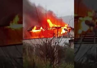 Πάτρα: Μεγάλη φωτιά σε διώροφη κατοικία στο Νέο Σούλι