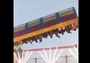 Ινδία: Ένας νεκρός και 13 τραυματίες από κατάρρευση μηχανήματος σε λούνα παρκ – Σοκαριστικό βίντεο