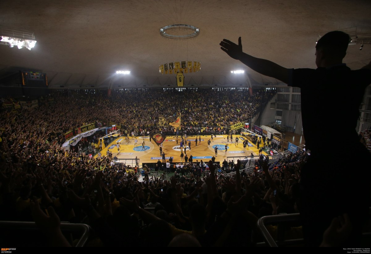 Πρόβλημα στο «Nick Galis Hall»: Στάζει η οροφή λόγω έντονης βροχόπτωσης (vid)