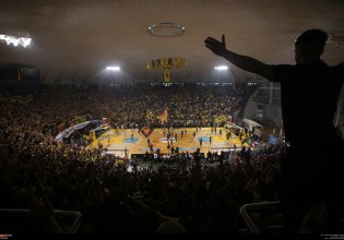 Πρόβλημα στο «Nick Galis Hall»: Στάζει η οροφή λόγω έντονης βροχόπτωσης (vid)