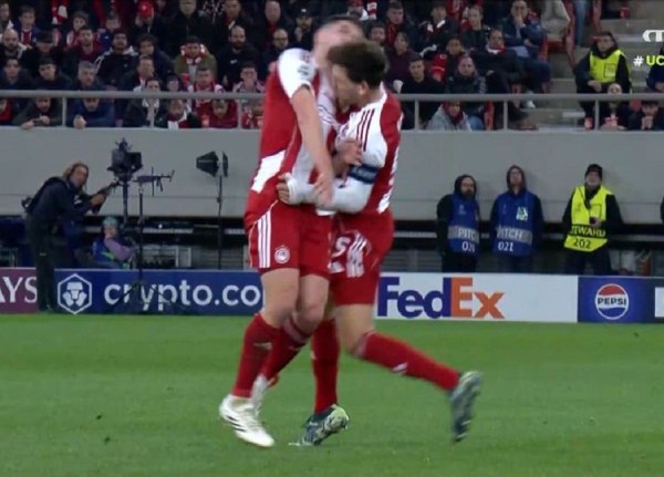 Ολυμπιακός – Λεβερκούζεν: Η σύγκρουση των Πιρόλα και Ρέτσου στον «αέρα» (vid)