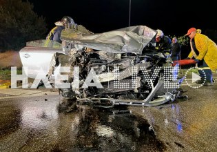 Πύργος: Σοβαρό τροχαίο με σύγκρουση δύο οχημάτων – Απεγκλωβίστηκαν τρεις τραυματίες