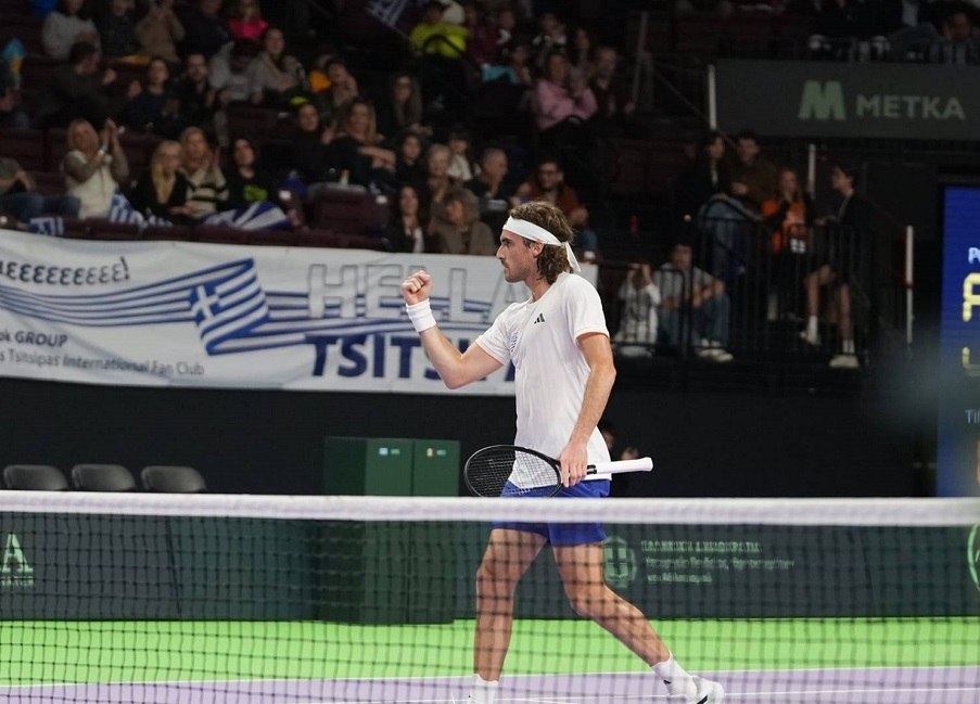 Davis Cup: Νίκησε ο Τσιτσιπάς, 1-1 η Εθνική μας με το Μεξικό στην πρεμιέρα