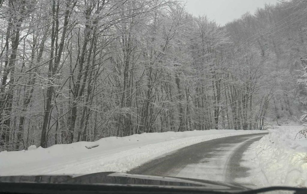 Σφοδρή χιονόπτωση στον Λαϊλιά Σερρών – Aυτοκίνητα ακινητοποιήθηκαν, κλήσεις στο 112