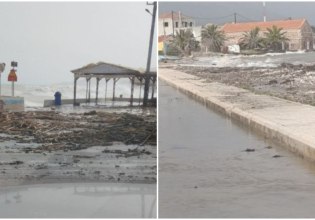 Χίος – Λήμνος: Δοκιμάζεται από την κακοκαιρία – H θάλασσα βγήκε στην προκυμαία