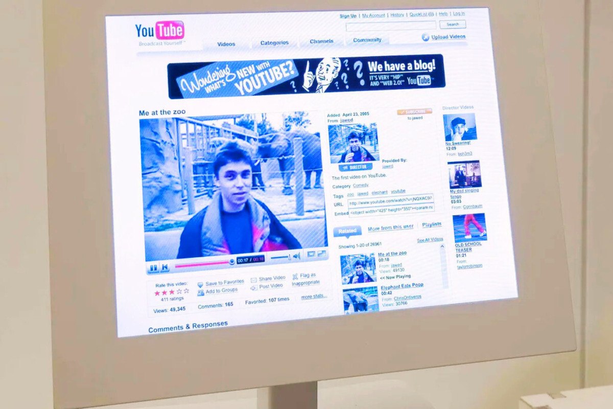 Το YouTube ανήκει πλέον στο Μουσείο: Το Me Αt Τhe Zoo μόνιμο έκθεμα στο V&A – «Τεράστιες προβοσκίδες»