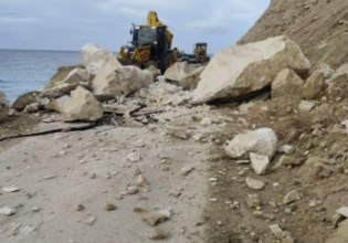 Κλειστός δρόμος της Κρήτης λόγω κατολίσθησης