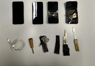 Έφοδος της ΕΛ.ΑΣ. στις φυλακές Μαλανδρίνου –  Κατασχέθηκαν μαχαίρια, σουβλί και κινητά τηλέφωνα