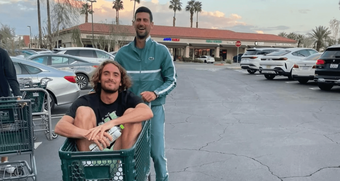 Ο Τζόκοβιτς πήγε για ψώνια με τον Τσιτσιπά και τον έβαλε στο καρότσι! (pic)