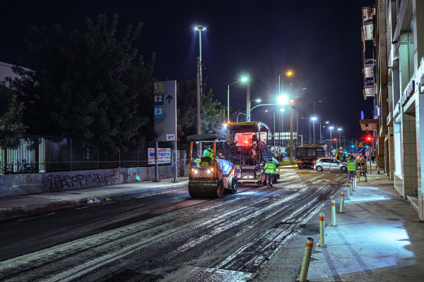 Ολοκληρώθηκαν οι εργασίες ασφαλτόστρωσης στην οδό Αγίου Διονυσίου στον Πειραιά