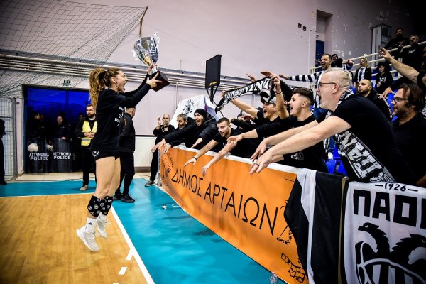 ΠΑΟΚ – Αναγέννηση Άρτας 26-18: Κυπελλούχες για όγδοη φορά οι «ασπρόμαυρες» (vid)