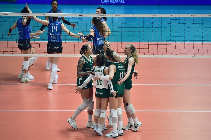 Παναθηναϊκός – Βαλεφόλια 0-3: Οι Ιταλίδες «λύγισαν» τις «πράσινες» και κατέκτησαν το Challenge Cup