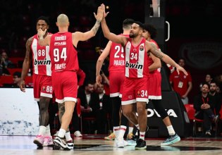 Ολυμπιακός – Μπασκόνια 90-80: Νέα νίκη οι «ερυθρόλευκοι», «σφραγίζουν» το πλεονέκτημα έδρας