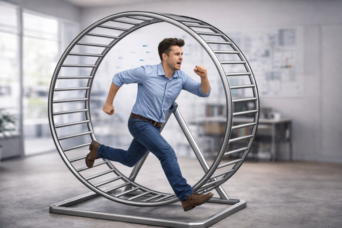 Παγιδευμένοι στον τροχό του χάμστερ: Δουλεύουμε περισσότερο, παράγουμε λιγότερο