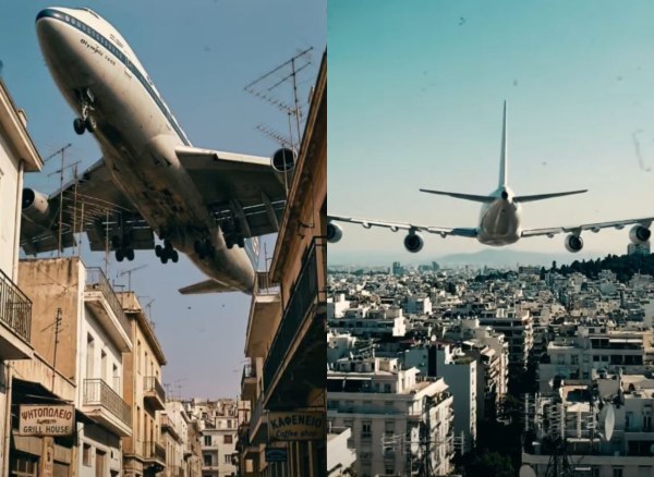 Όταν ένα Boeing σκέπασε τον ουρανό της Αθήνας – Νέο βίντεο ΑΙ για την πτήση που χαρακτηρίστηκε το «θαύμα της αεροπορίας»