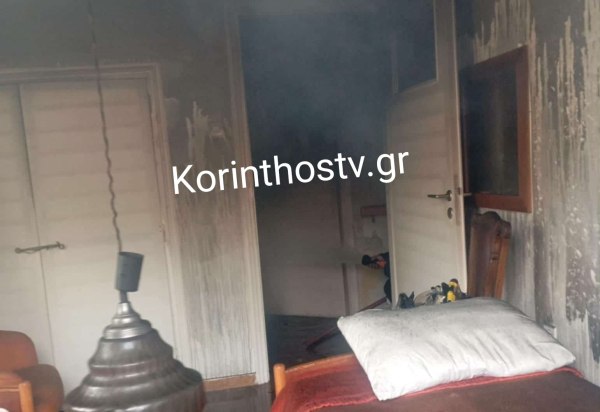 Χωρίς αισθήσεις απεγκλωβίστηκε ηλικιωμένη από πυρκαγιά σε κατοικία στη Νεμέα