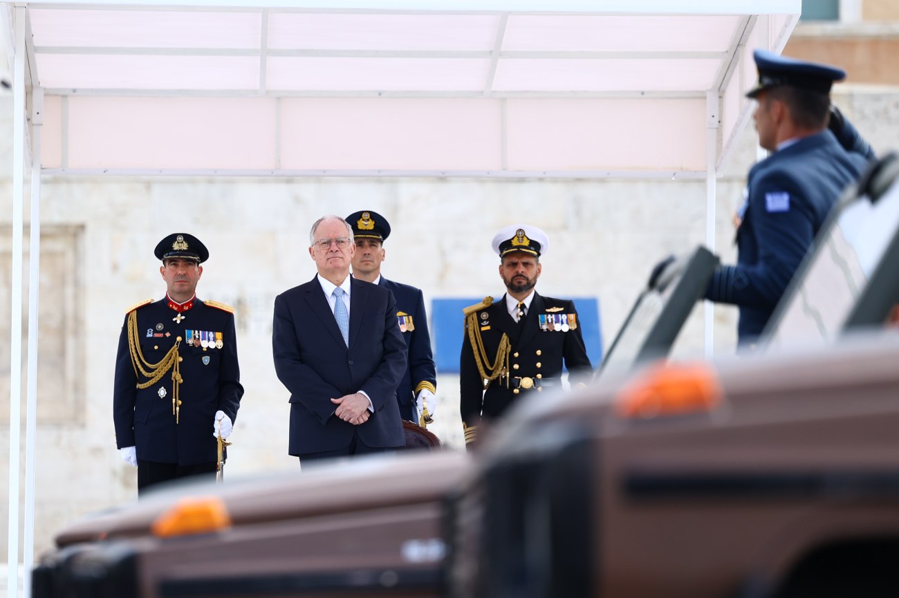 εικόνα που δείχνει τον Πρόεδρο της Δημοκρατίας, Κωνσταντίνο Τασούλα