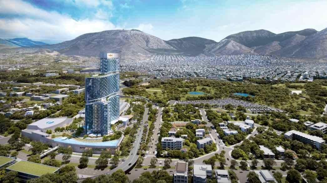 εικόνα που δείχνει μακέτα για το Ελληνικό