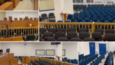 Λάρισα: Βίντεο με τις αλλαγές στη δικαστική αίθουσα για τη δίκη των Τεμπών – Γκρέμισαν γυψοσανίδες για να αυξηθούν οι θέσεις