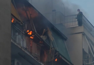 Γκύζη: Φωτιά σε διαμέρισμα από έκρηξη φιάλης – Μεγάλη κινητοποίηση της Πυροσβεστικής