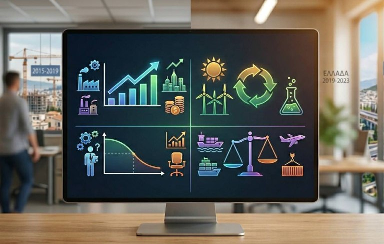 Iνστιτούτο ΕΝΑ: Τα βασικά οικονομικά μεγέθη σε δύο κομβικές περιόδους – Κυβέρνηση Τσίπρα vs κυβέρνηση Μητσοτάκη