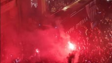 Καλαμάτα: Η αποθέωση για την άνοδο στη Super League άρχισε από τα… Μεγάρα! (vid+pics)