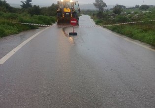 Πλημμύρισαν δρόμοι στο Δήμο Μινώα Πεδιάδας-Εφίσταται η προσοχή των πολιτών
