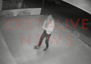 Κρήτη: Καρέ-καρέ η στιγμή που ο δράστης πυροδοτεί τον εμπρηστικό μηχανισμό στην καφετέρια του Ηρακλείου