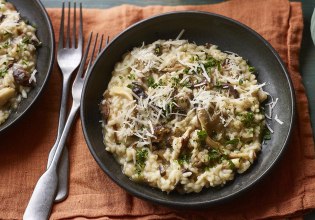 Συνταγή: Ριζότο με πράσο και μανιτάρια
