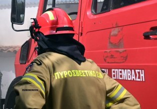 Ηράκλειο: Φωτιά σε κατάστημα με εκκλησιαστικά είδη στο κέντρο της πόλης