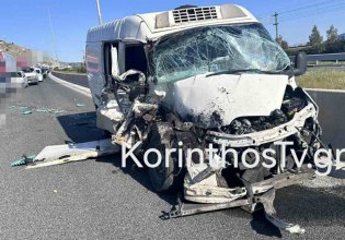 Σοβαρό τροχαίο με καραμπόλα τριών οχημάτων στην Αθηνών – Κορίνθου με δύο τραυματίες