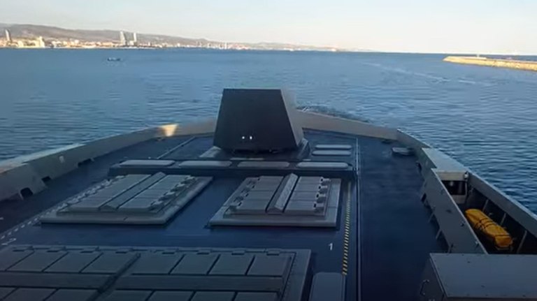 Κίμων: Εντυπωσιακό βίντεο από τον απόπλου της φρεγάτας από το λιμάνι της Λεμεσού