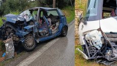 Ζάκυνθος: Τροχαίο με σύγκρουση λεωφορείου που μετέφερε μαθητές – Απεγκλωβίστηκε τραυματίας ο οδηγός του ΙΧ