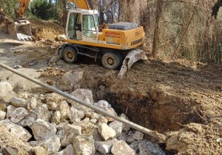Εργασίες αποκατάστασης συνεπειών κατολίσθησης στην Κέρκυρα