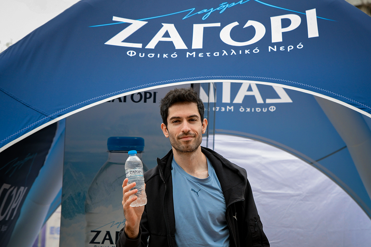 Φυσικό Μεταλλικό Νερό ΖΑΓΟΡΙ: Σταθερή παρουσία στο No Finish Line Athens και ανανέωση συνεργασίας με τον Μίλτο Τεντόγλου