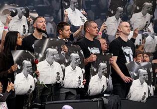 Συγκινητικές στιγμές Παρτιζάν – Ζαλγκίρις στο «αντίο» του Ντούσαν Βουγιόσεβιτς (vid+pics)